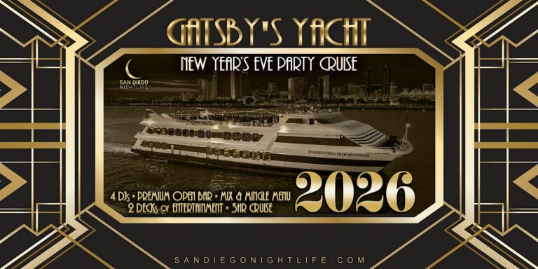 2026 San Diego New Year's Eve Party Cruise | Gatsby's Yacht