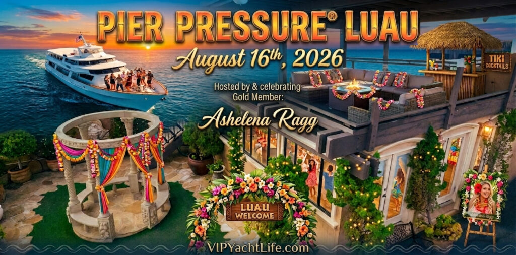 Newport Beach VIP YachtLife Sunday Cruise | Special Luau Pier Pressure ®