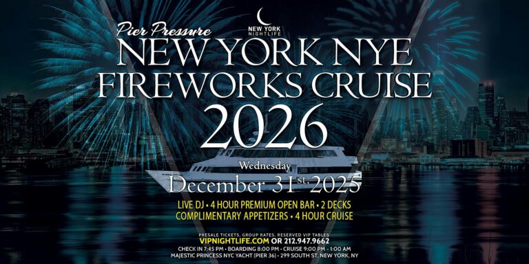 New York New Year's Eve Fireworks Party Cruise 2026