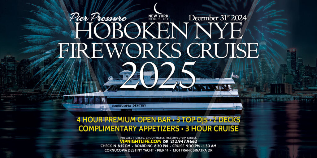 Hoboken New Year's Eve Fireworks Party Cruise 2025