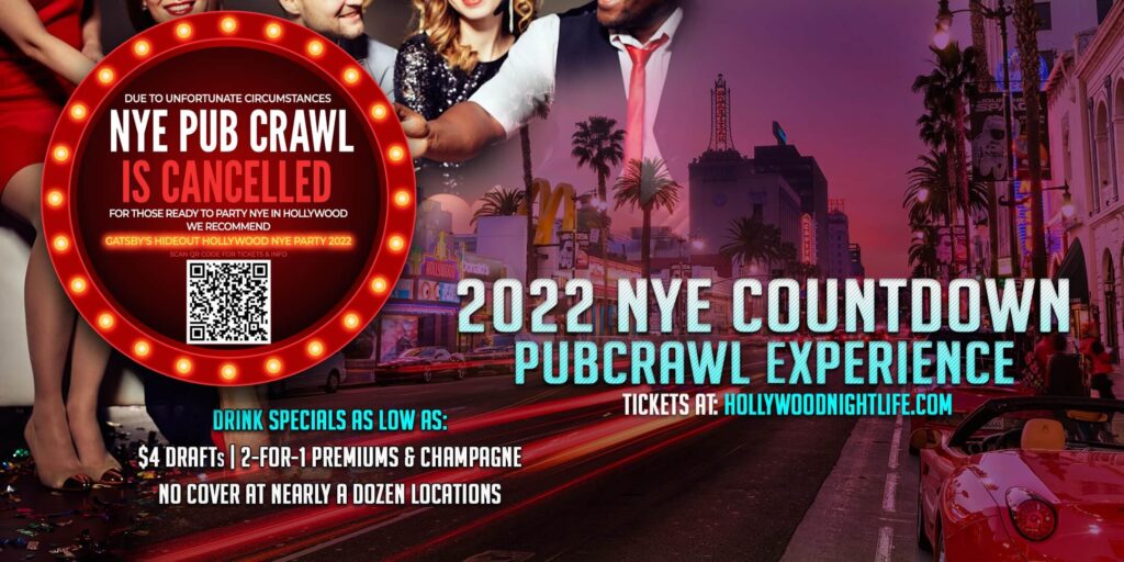 Hollywood Pub Crawl New Year's Eve Party Cancelled