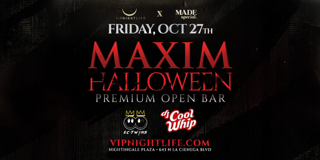 Maxim LA Halloween Party Friday w/ EC Twins