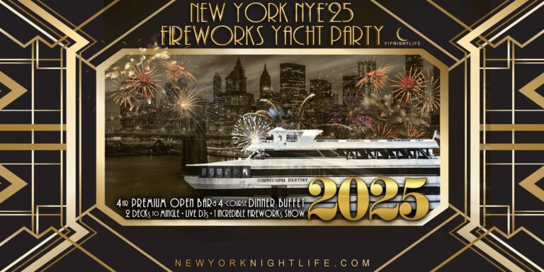 New York New Year's Eve 2025 Fireworks Yacht Party