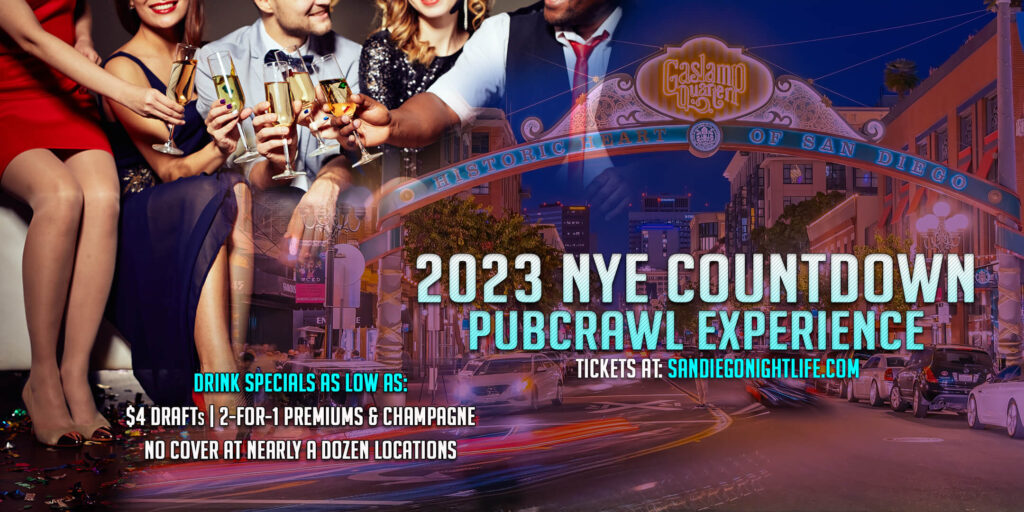 San Diego New Years Eve Pub Crawl Party 2023