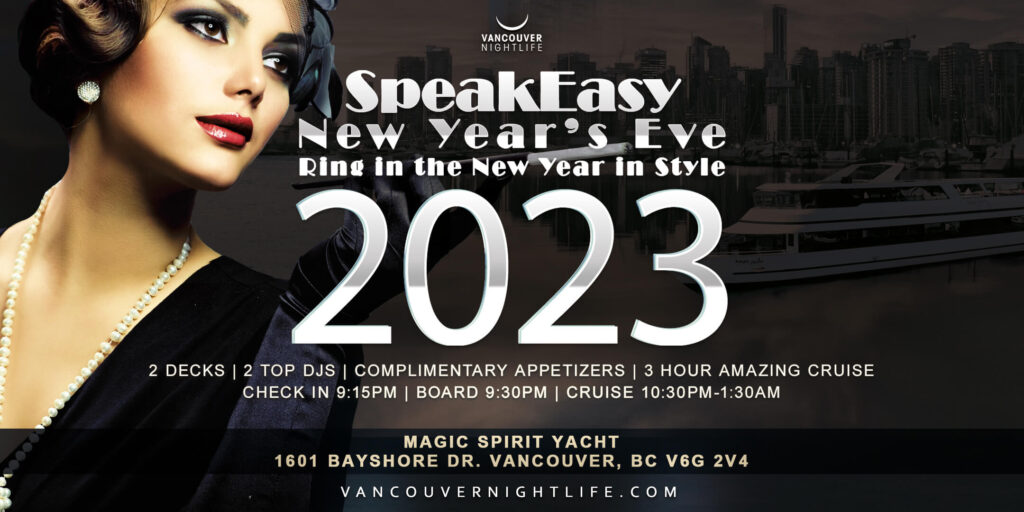 Vancouver New Year's Eve Party Speakeasy Cruise 2023