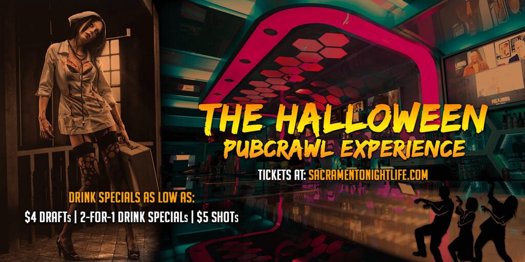 Sacramento Halloween Pub Crawl Party Friday